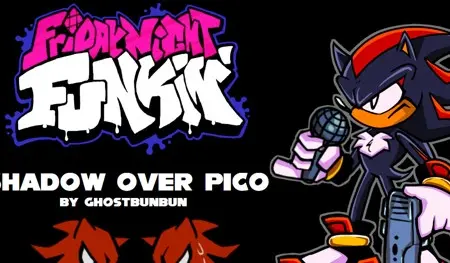 Shadow the Hedgehog FNF MOD Skin (Over Pico)