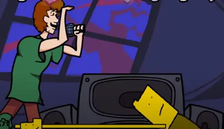 When Ron challenges Shaggy for a duel