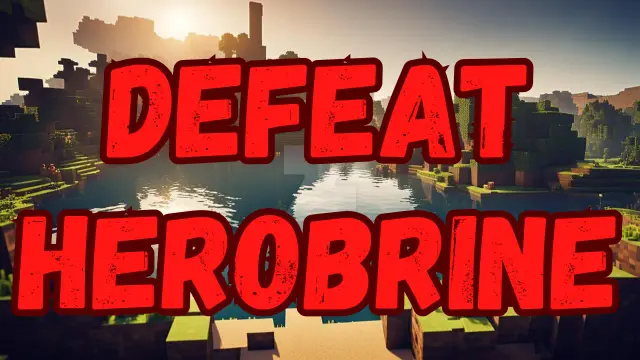 Defeat Herobrine in Cave Horror Project