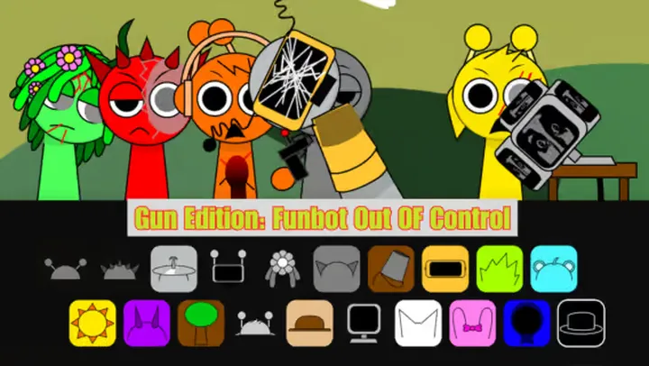 Sprunki Gun Edition- Funbot out of Control MOD